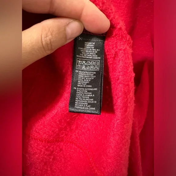 FOREVER 21 Red Double Breasted Buttoned Pea Coat - Picture 5 of 6